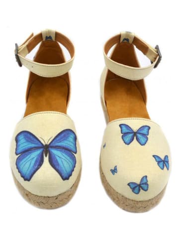 Calceo Espadrilles in Blau/ Beige