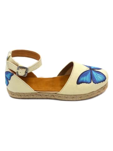 Calceo Espadrilles in Blau/ Beige
