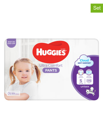 HUGGIES 4er-Set: Höschenwindeln "Ultra Comfort Pants" Gr. 5, 12-17 kg (4x 32 Stück)
