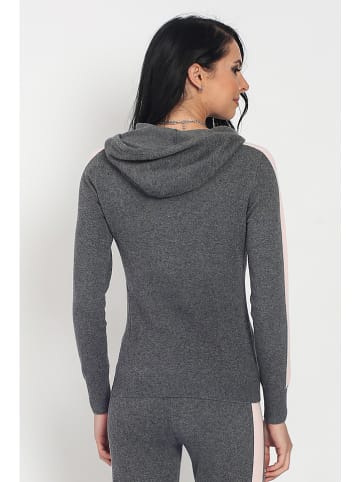 ASSUILI Sweter w kolorze antracytowo-jasnoróżowym