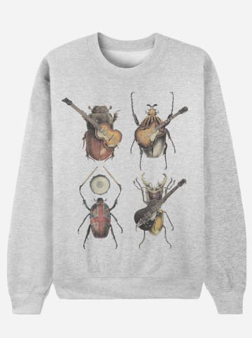 WOOOP Sweatshirt "Beetles" in Grau
