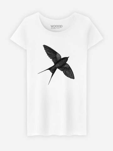 WOOOP Koszulka "Night Swallow" w kolorze białym