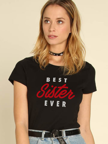 WOOOP Koszulka "Best Sister Ever" w kolorze czarnym