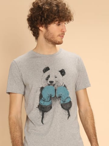 WOOOP Koszulka "The Winner Panda" w kolorze szarym