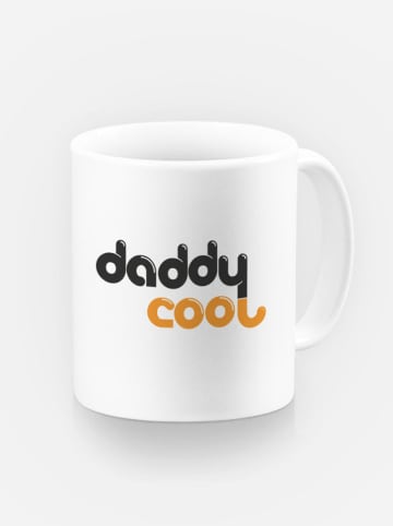 WOOOP Kop "Daddy Cool" wit/zwart/oranje - 330 ml