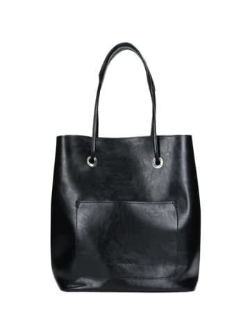 Wojas Leder-Schultertasche in Schwarz - (B)33,5 x (H)40 x (T)18,5 cm