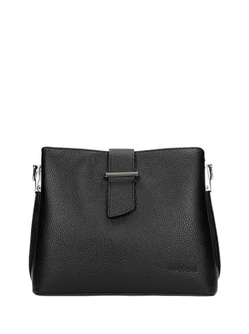 Wojas Skórzana torebka w kolorze czarnym - 25,5 x 21 x 12 cm