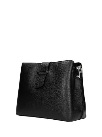 Wojas Skórzana torebka w kolorze czarnym - 25,5 x 21 x 12 cm