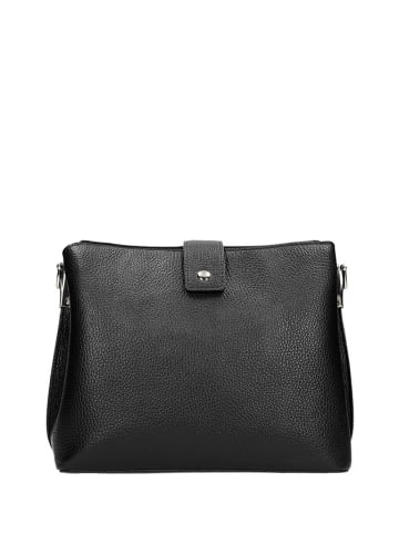 Wojas Skórzana torebka w kolorze czarnym - 25,5 x 21 x 12 cm