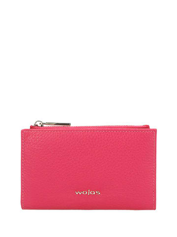 Wojas Skórzany portfel w kolorze różowym - (S)13,5 x (W)8,5 x (G)1,5 cm