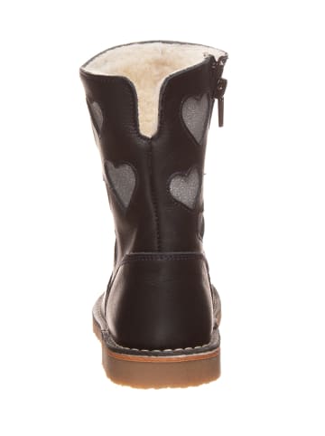 Kmins Leren boots donkerblauw