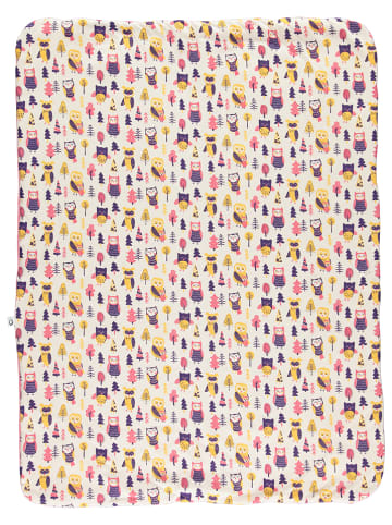 lamino Kocyk dziecięcy w kolorze jasnoróżowym ze wzorem - 100 x 75 cm