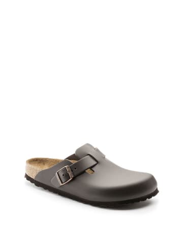 Birkenstock Skórzane chodaki w kolorze ciemnobrązowym