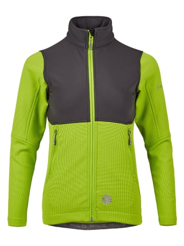 MILO Fleece vest "Sangri" groen/antraciet