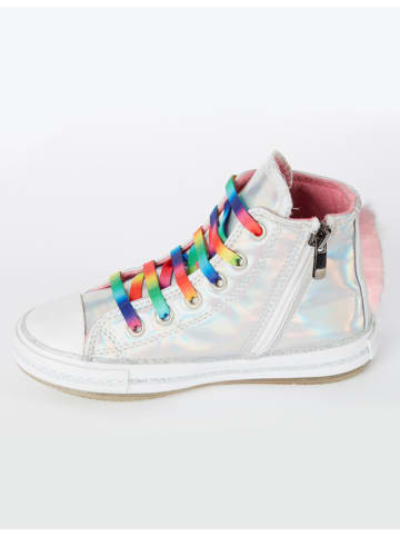 Deno Kids Sneakers "Unicorn" in Silber/ Bunt