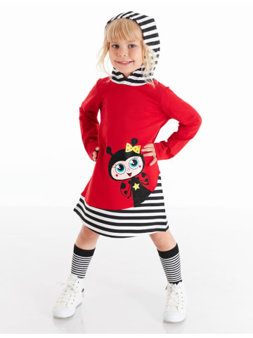 Deno Kids Sukienka "Ladybug" w kolorze czerwonym