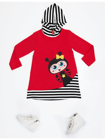 Denokids Sukienka "Ladybug" w kolorze czerwonym
