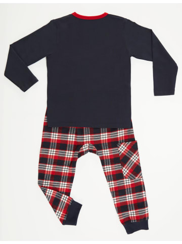 Denokids 2-delige outfit "Hip-hop" donkerblauw/rood