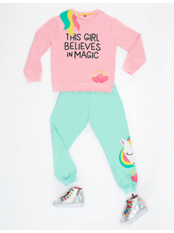 Denokids 2-delige outfit "Magic Girl" lichtroze/mintgroen