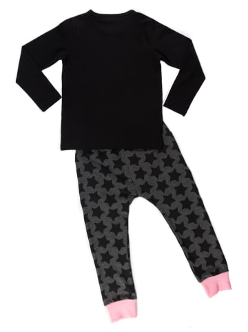 Denokids 2-delige outfit "Interactive Star" antraciet/grijs