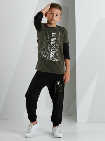 Denokids 2tlg. Outfit "RS" in Khaki/ Schwarz