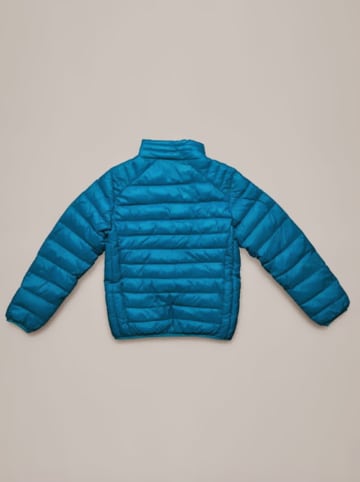 Peak Mountain Doorgestikte jas blauw