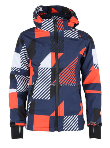 Peak Mountain Softshelljacke in Dunkelblau/ Orange