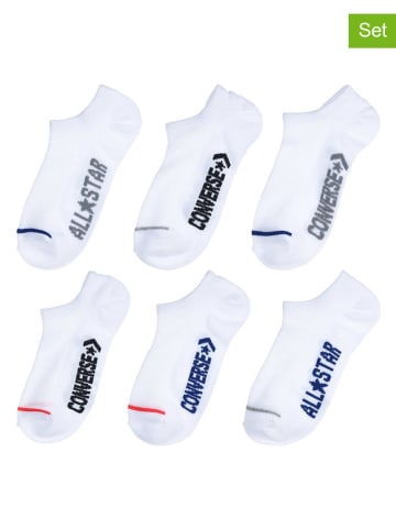 Converse 6-delige set: sokken wit