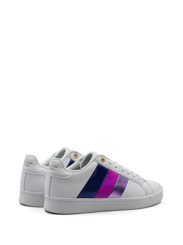 Benetton Sneakersy w kolorze białym ze wzorem