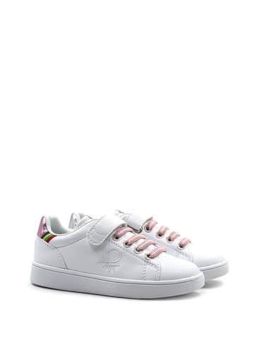 Benetton Sneakers in Weiß/ Bunt