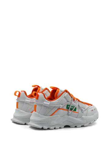 Benetton Sneakers in Weiß/ Orange