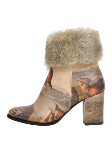Dogo Stiefeletten "Weird Bird" in Beige/ Hellbraun