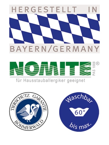 Böhmerwald Donscasettedekbed "Droomedition - Normaal" wit