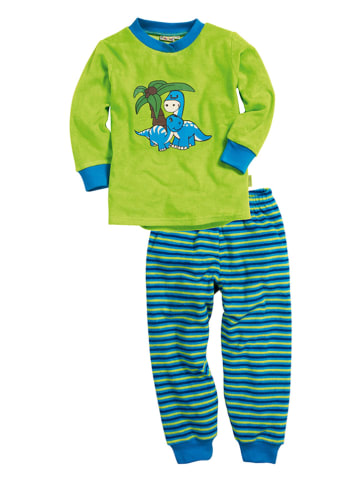 Playshoes Pyjama groen/blauw
