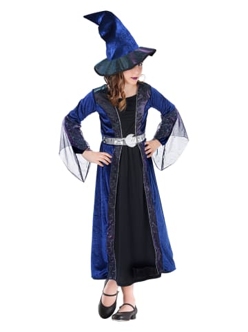 CHAKS 2-delig kostuum "Heks Isaline" blauw