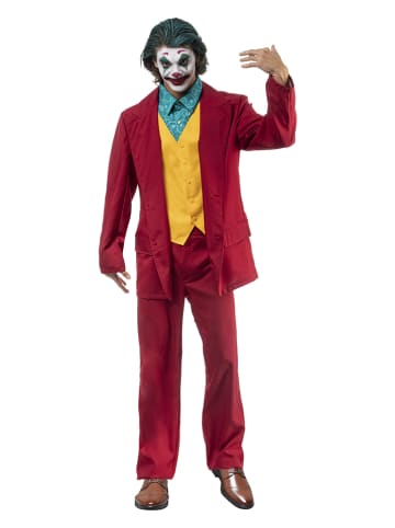 CHAKS 2-częściowy kostium "Mr. Crazy" w kolorze czerwonym