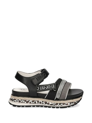 Liu Jo Sandalen in Silber/ Schwarz