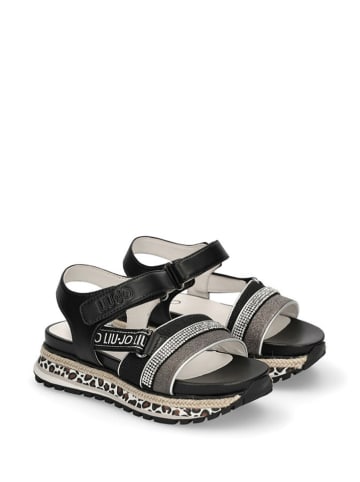 Liu Jo Sandalen in Silber/ Schwarz