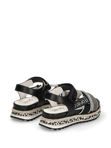 Liu Jo Sandalen in Silber/ Schwarz