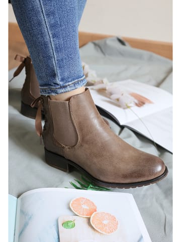 Foreverfolie Chelseaboots lichtbruin