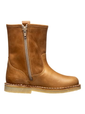POM POM Leren winterboots camel