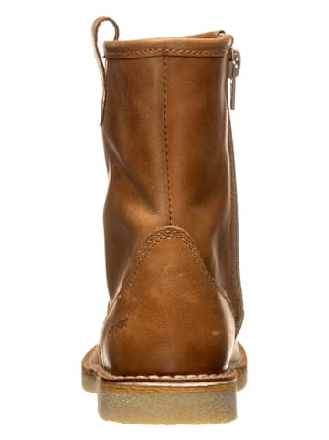 POM POM Leren winterboots camel