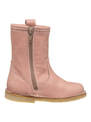 POM POM Leder-Winterboots in Rosa
