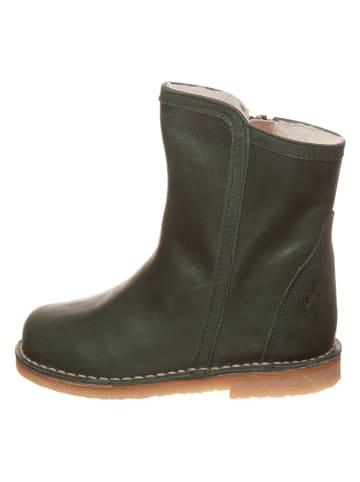 POM POM Leren winterboots donkergroen