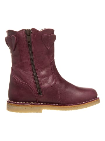 POM POM Leren winterboots bordeaux