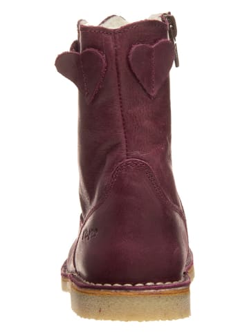 POM POM Leren winterboots bordeaux