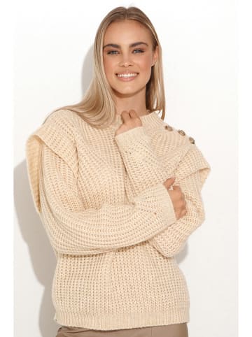 Makadamia Sweter w kolorze beżowym