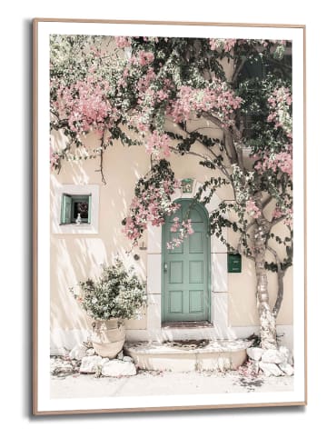 Orangewallz Druk artystyczny "Floral Facade" w ramce - 50 x 70 cm