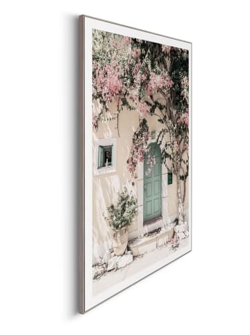 Orangewallz Ingelijste kunstdruk "Floral Facade" - (B)50 x (H)70 cm