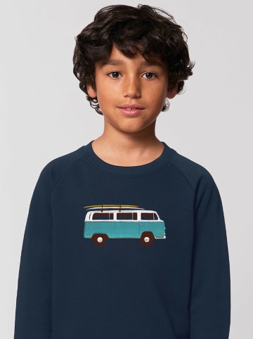 WOOOP Sweatshirt "Blue van" in Dunkelblau